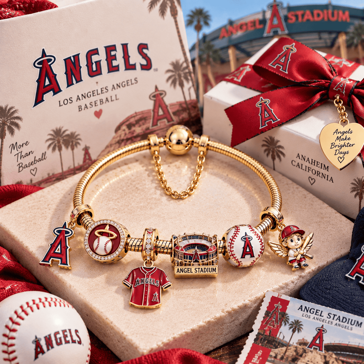 LAA Gold Charm Bracelet Set TTN