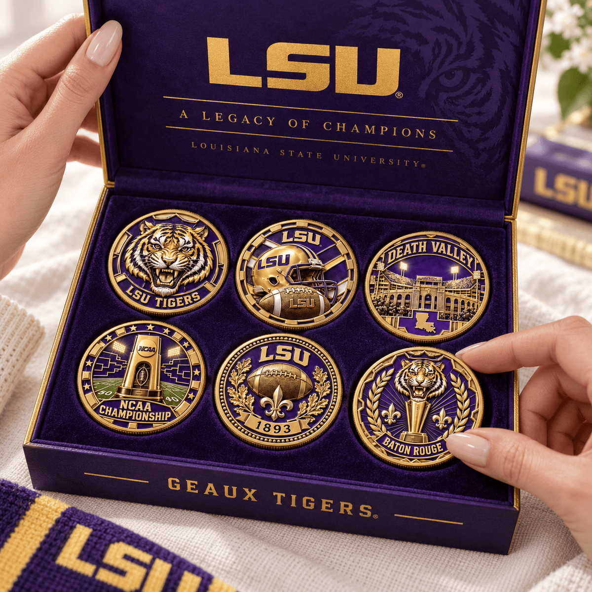 LSU Premium Commemorative Coin Set NPL