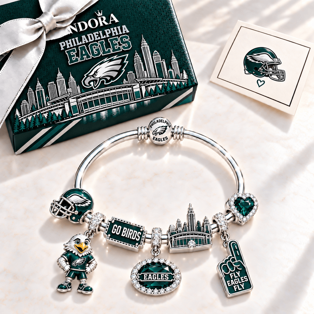 PLDE Silver Charm Bracelet Set TMH