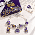 MNVK Silver Charm Bracelet Set TMH