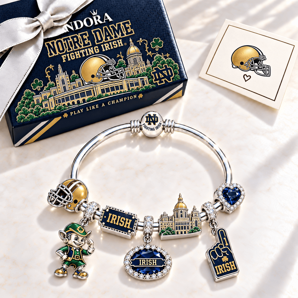 NDFI Silver Charm Bracelet Set TMH