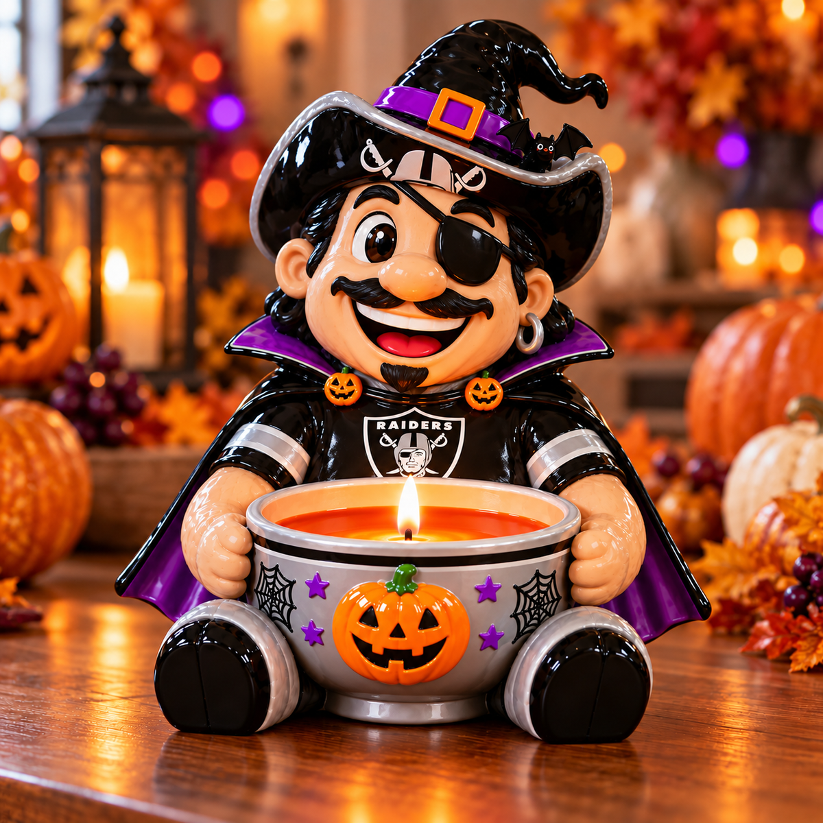 LVR Halloween Candle Holder – Spooky Game Day Decor PNPA